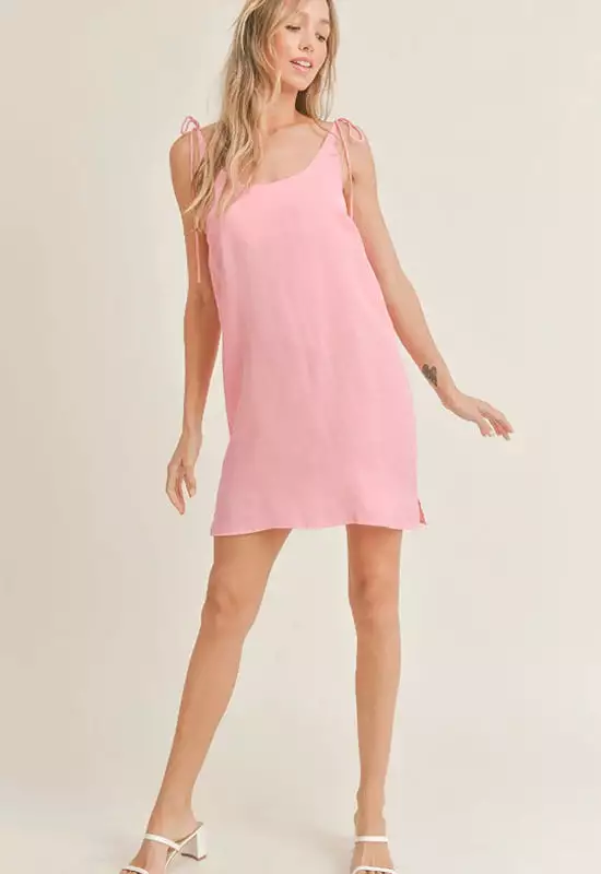 Sadie & Sage Bella Mini Dress Pink - Shop Now