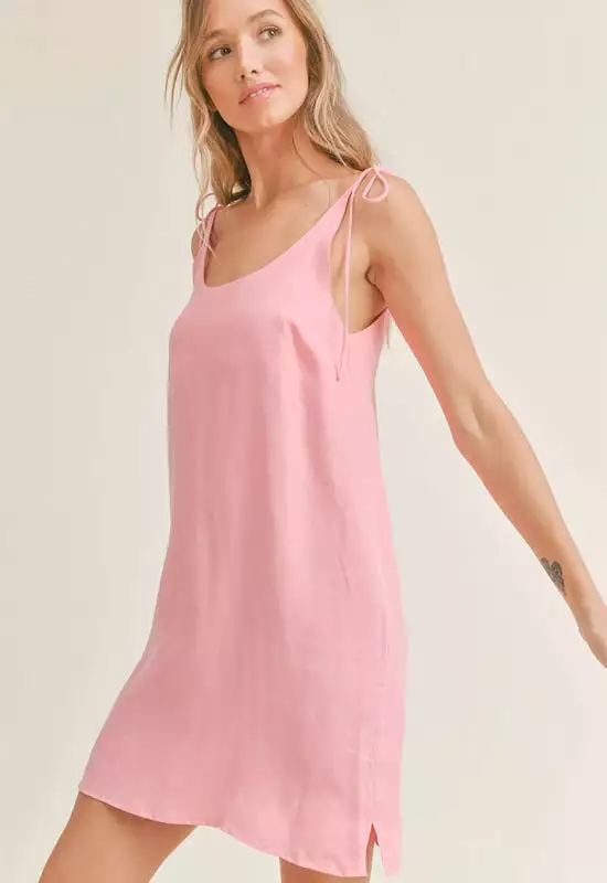 Sadie & Sage Bella Mini Dress Pink - Shop Now