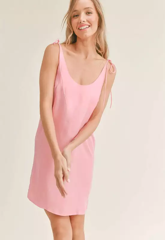 Sadie & Sage Bella Mini Dress Pink - Shop Now