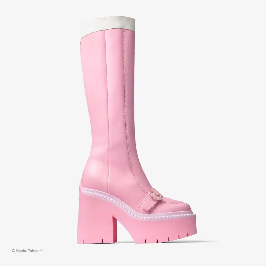 Baby Pink Leather Sailor Chibi Moon Boot 120