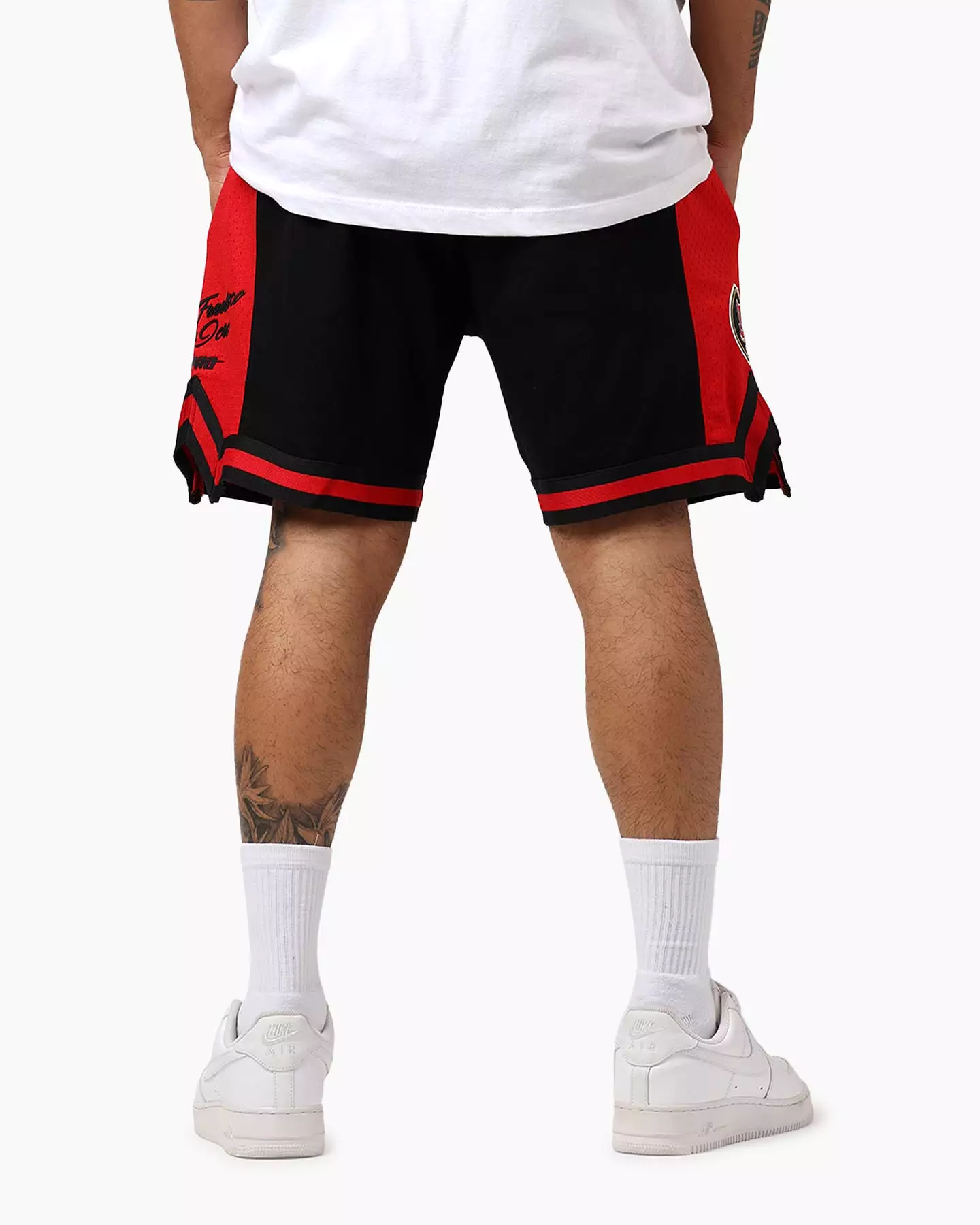 San Francisco 49ers Black/Red Fast Lane 2.0 Shorts - Pro Standard