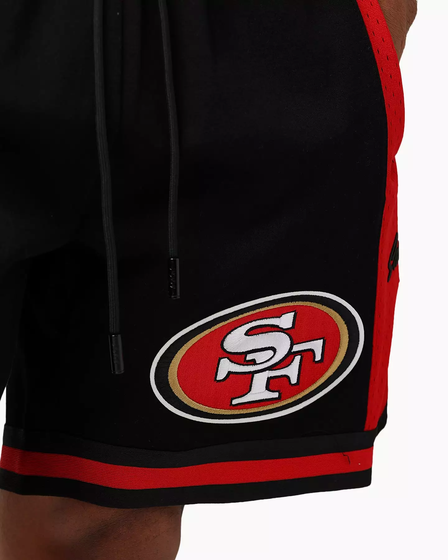 San Francisco 49ers Black/Red Fast Lane 2.0 Shorts - Pro Standard