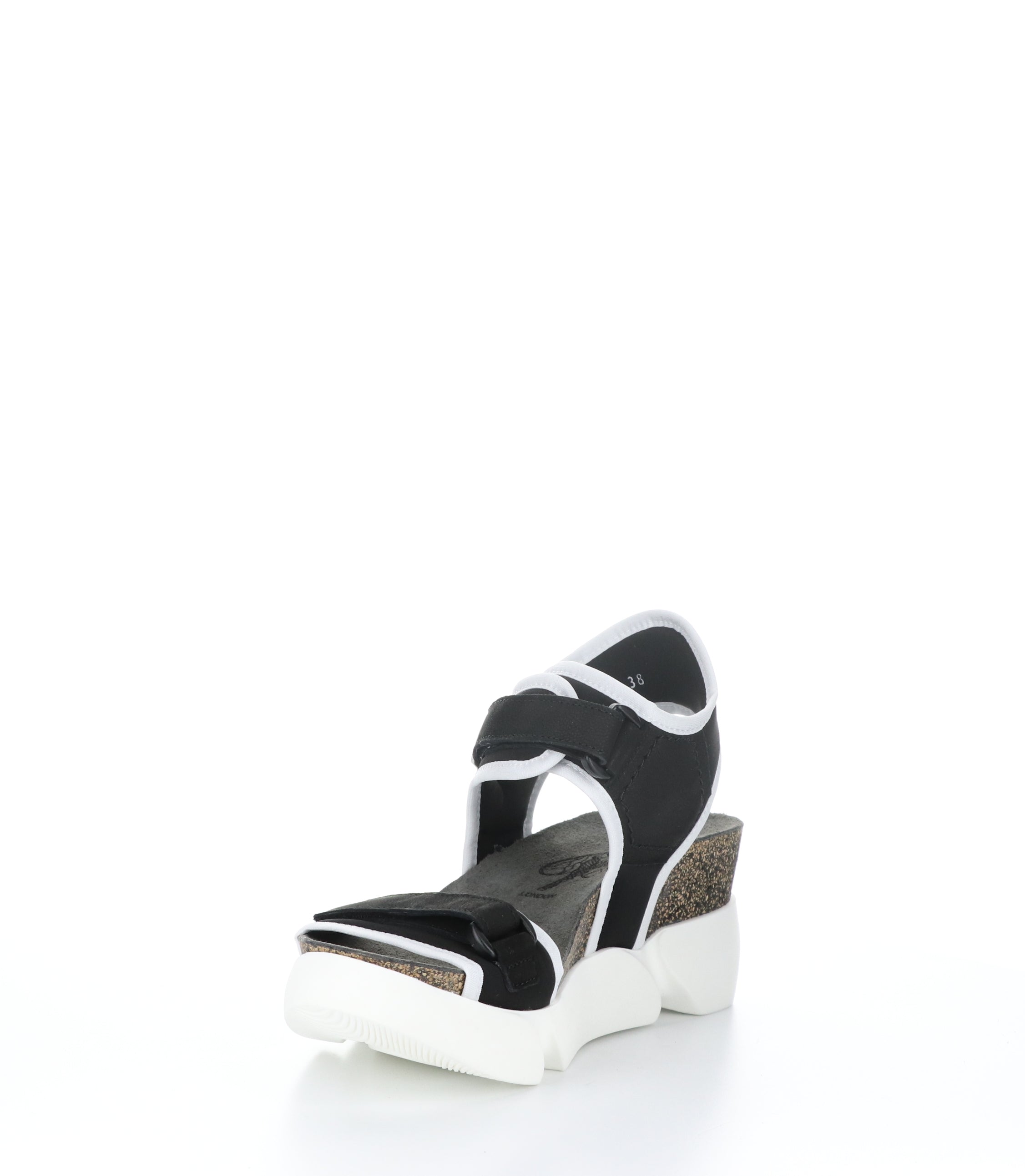 Sandalettes Wedge SIGO727FLY Noir/Blanc