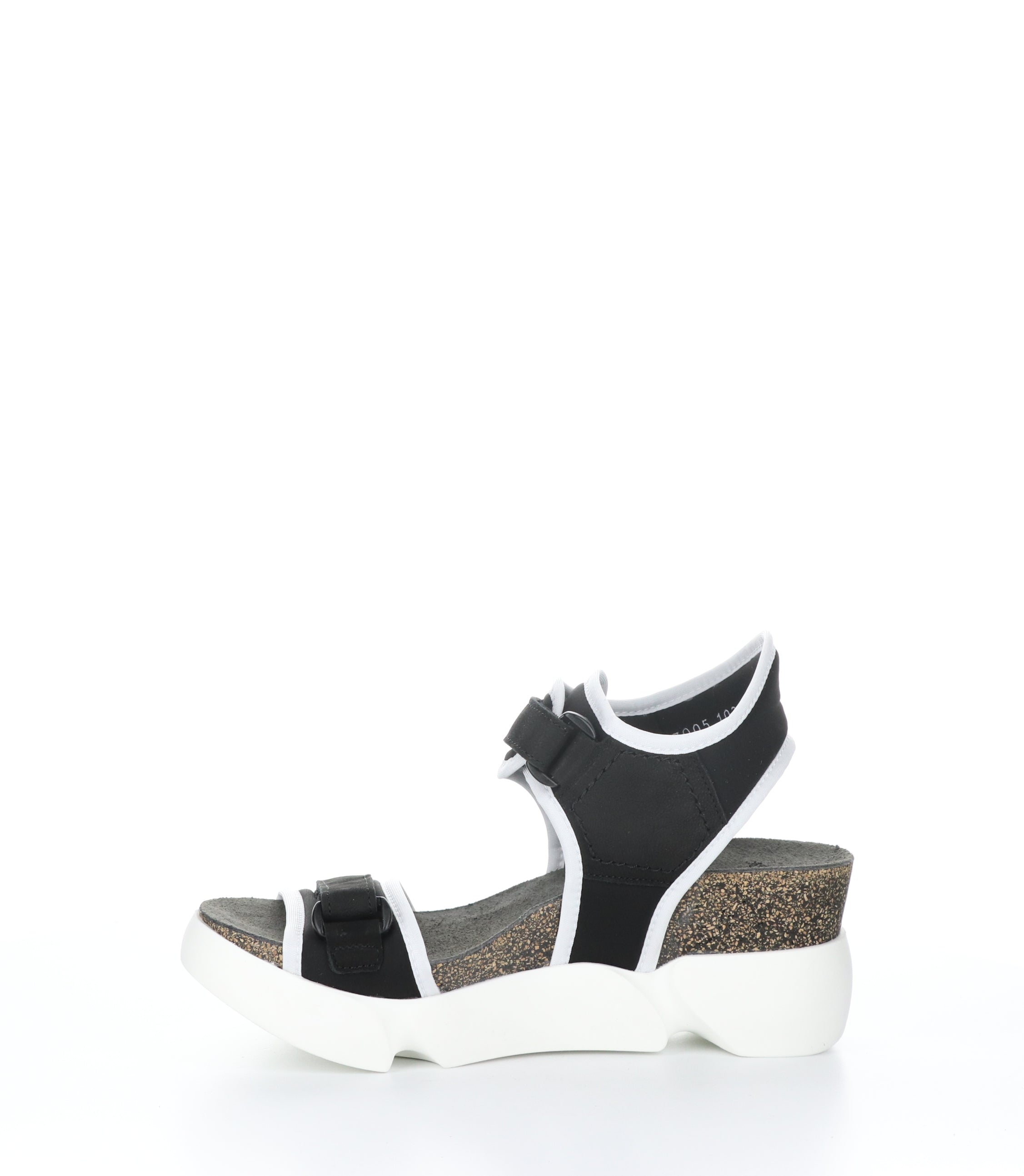 Sandalettes Wedge SIGO727FLY Noir/Blanc