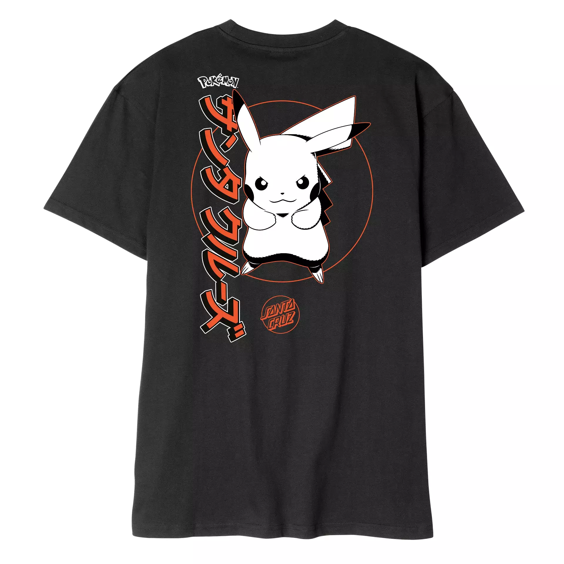 Santa Cruz Pikachu black t-shirt