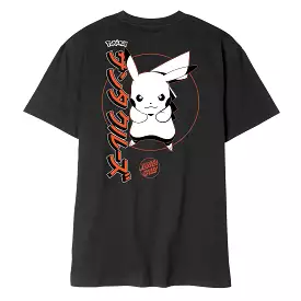 Santa Cruz Pikachu black t-shirt