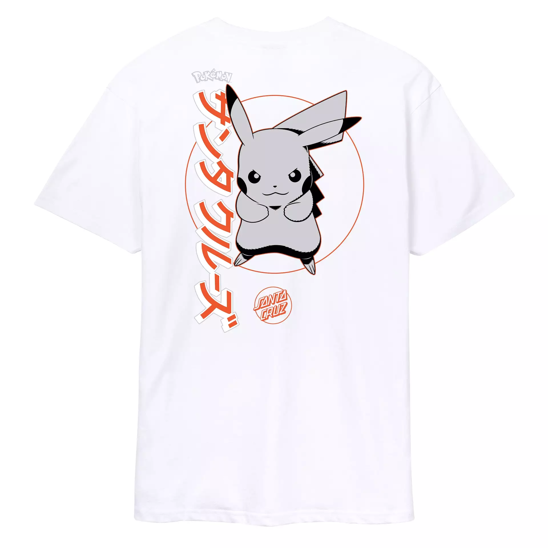 Santa Cruz Pokemon Pikachu white tee shirt SC