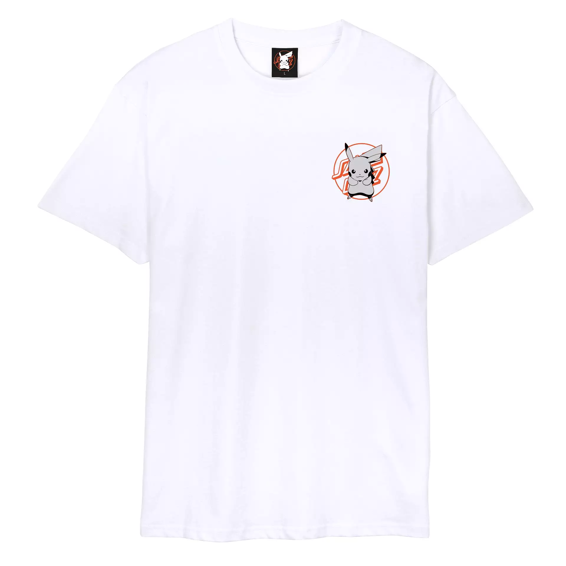 Santa Cruz Pokemon Pikachu white tee shirt SC