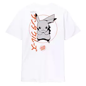 Santa Cruz Pokemon Pikachu white tee shirt SC