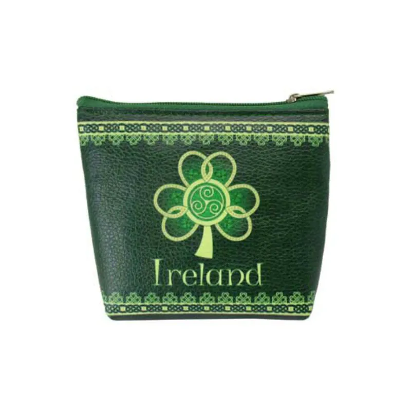 Shamrock Spiral Zip Wallet