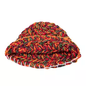 Short Brim Colored Coarse Knit Woolen Hat for Women - Winter All-match Hand-woven Dome Bucket Hat - Knitted Hat