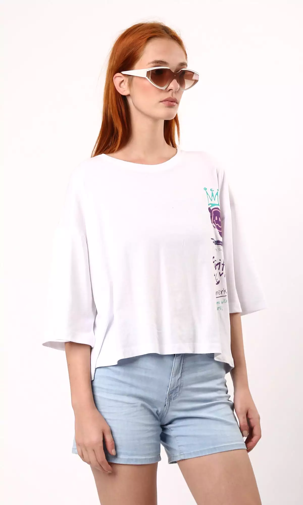 Short Sleeve Women's Top - O178363