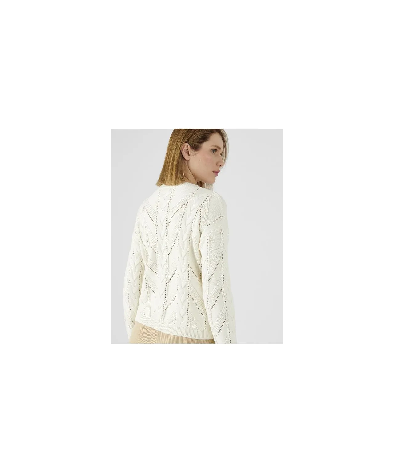 Soft V-Neck Cardigan for Skin