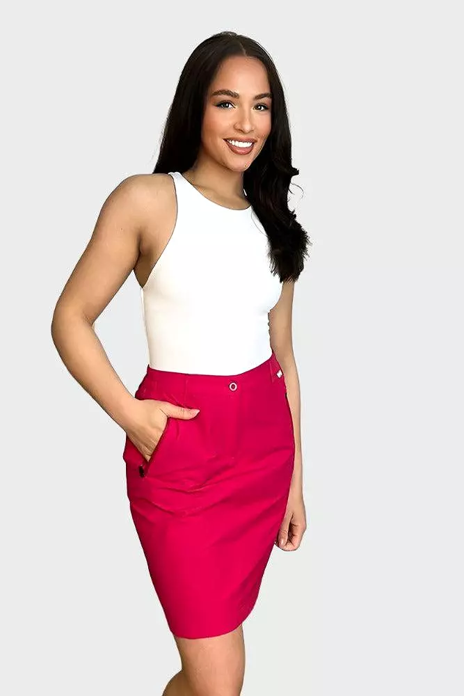 Smart Mini Skirt with Zipper Details