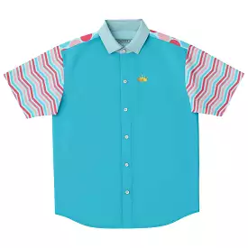 South Beach Men's Short Sleeve Button Down Shirt