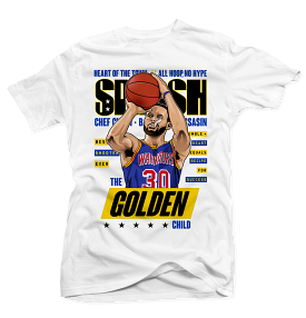 Stephen Curry Golden Child White Tee Shirt