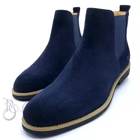 Suede Chelsea boots | Blue for sale