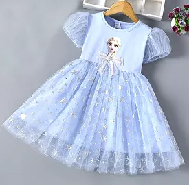 Summer Frozen Elsa Princess Baby Girl Toddler Party Dress 3-4Y - S4528114