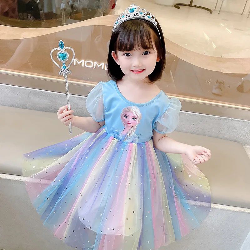 Summer Girls Dresses 1-2 Years Pretty Korean Kids Clothes S4449126