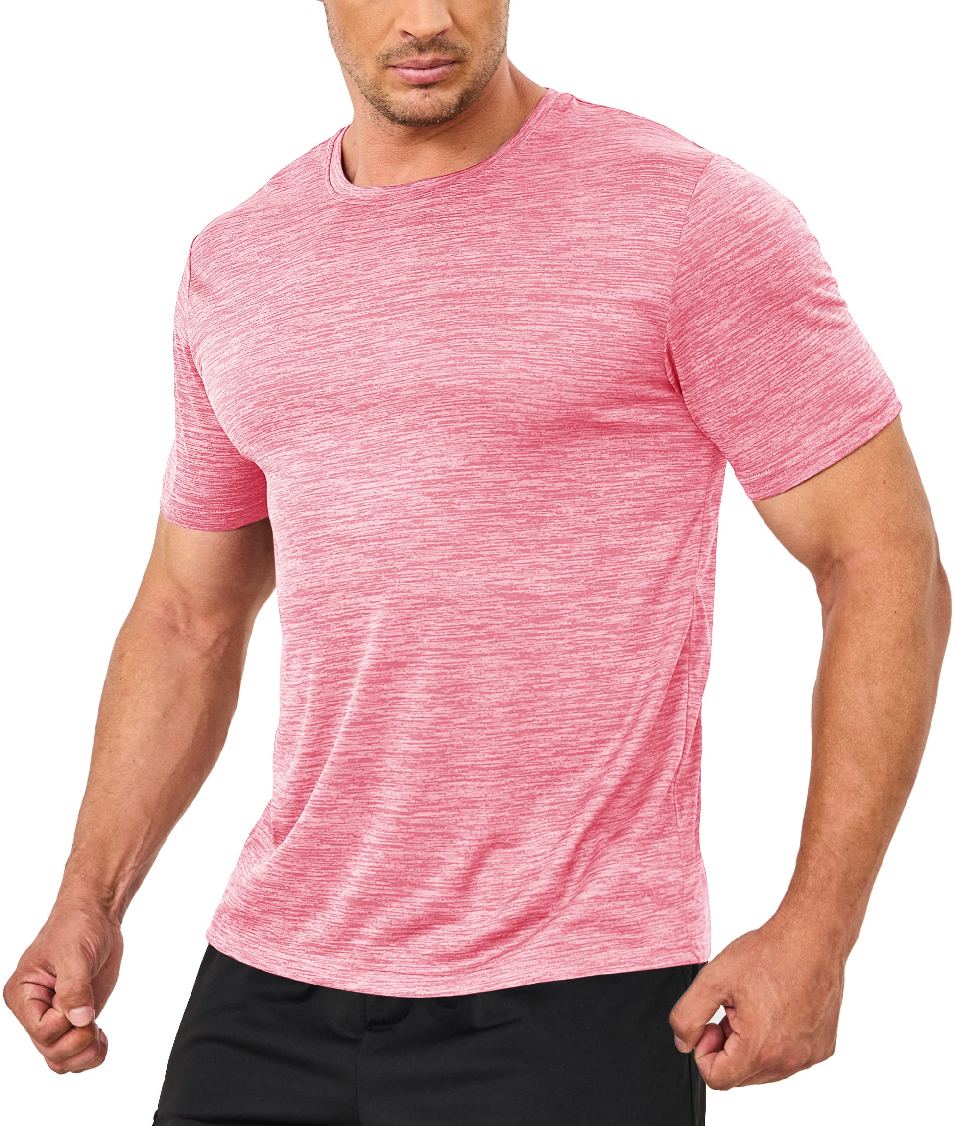 Summer Quick Dry T-shirts - Running Tee Shirts - Short Sleeve Athlete Elastic Workout Sportswear - Outdoor Casual Tops.