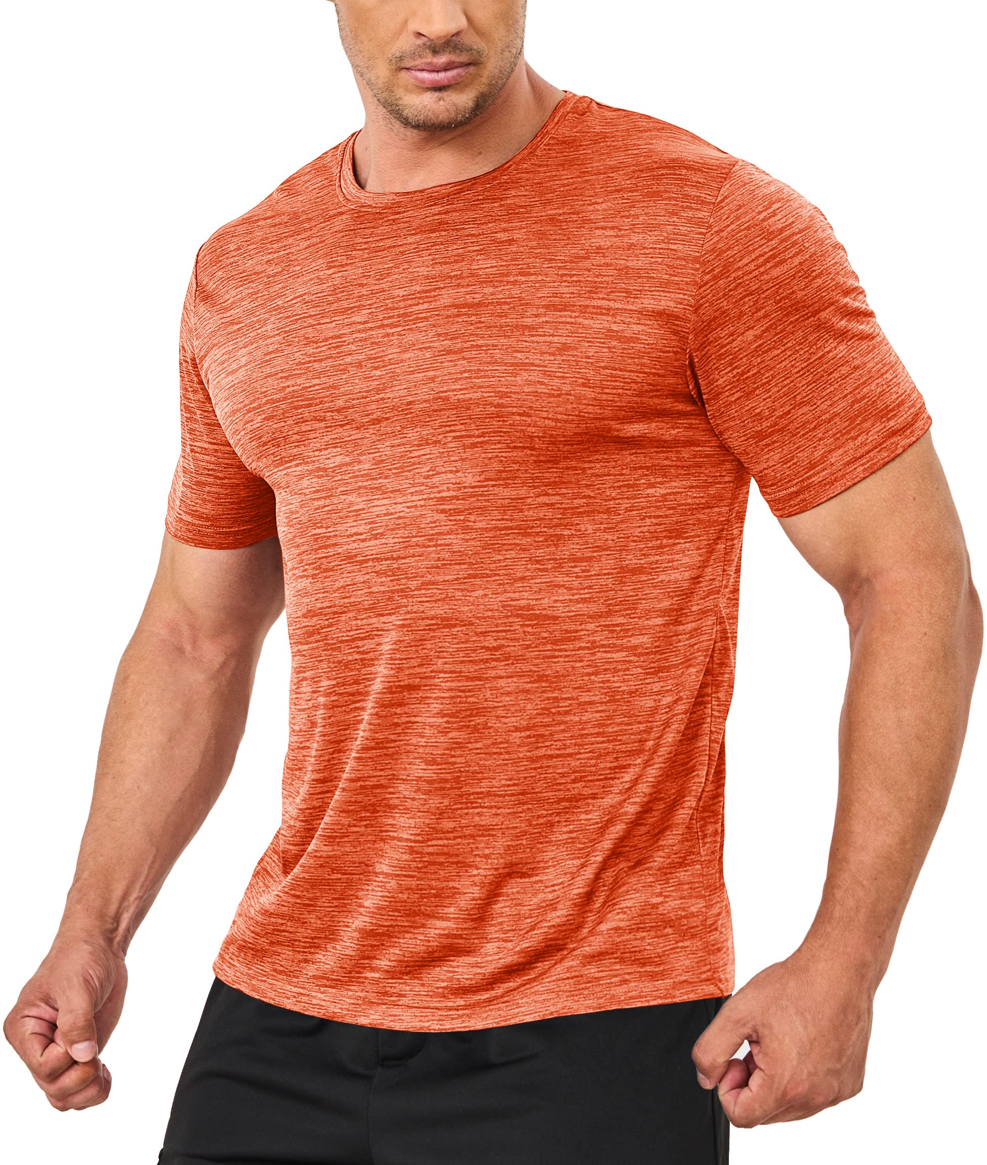 Summer Quick Dry T-shirts - Running Tee Shirts - Short Sleeve Athlete Elastic Workout Sportswear - Outdoor Casual Tops.