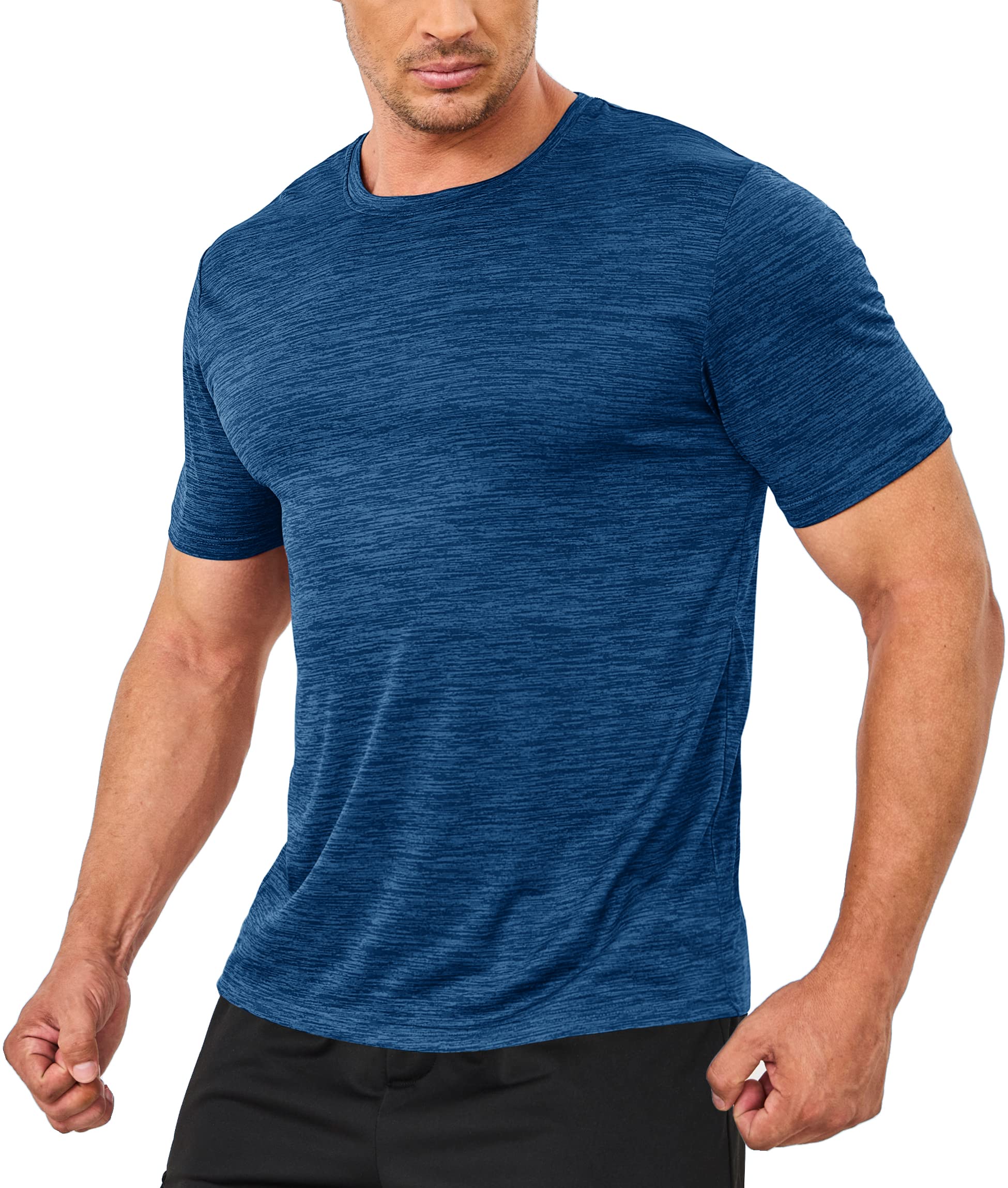 Summer Quick Dry T-shirts - Running Tee Shirts - Short Sleeve Athlete Elastic Workout Sportswear - Outdoor Casual Tops.