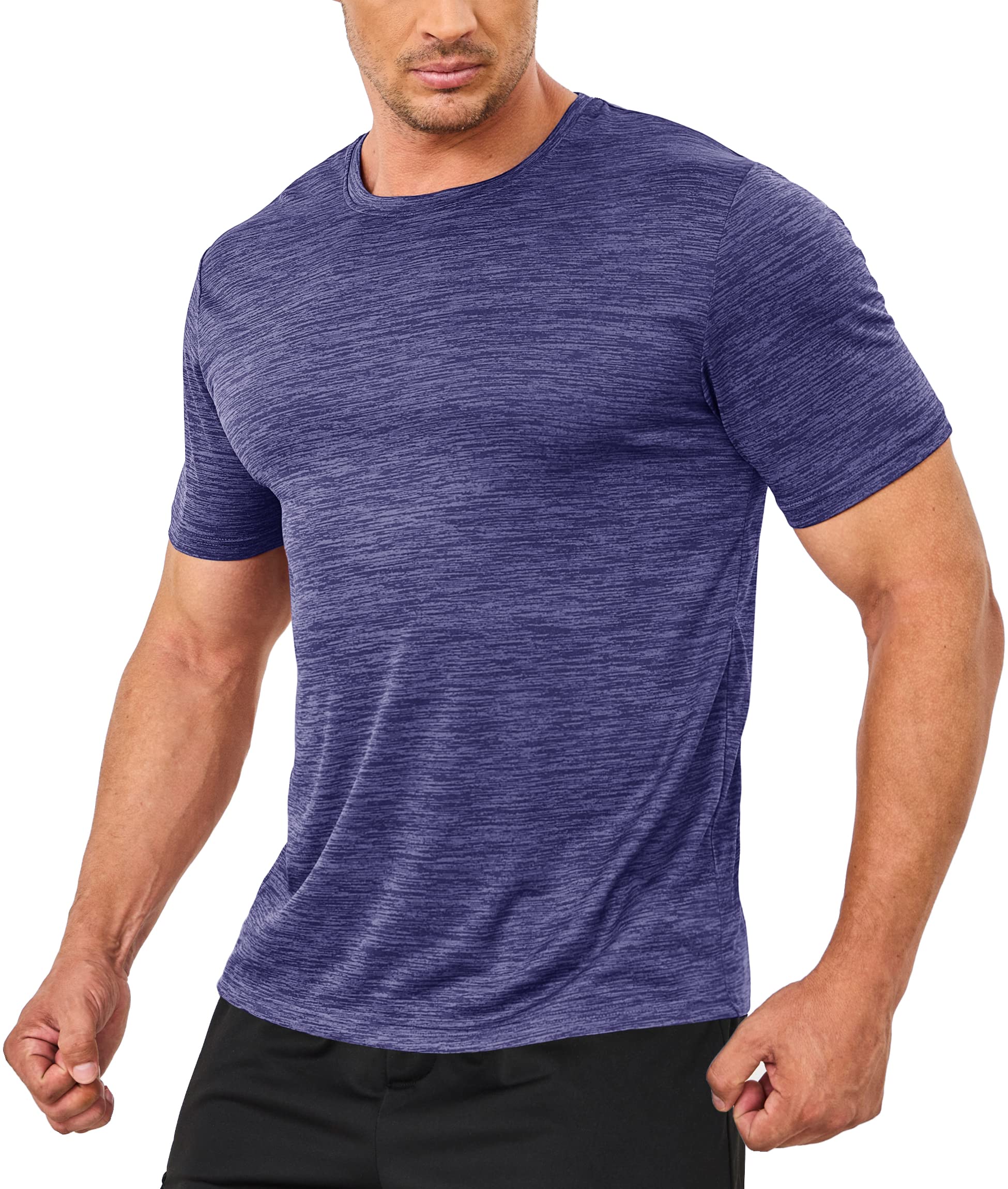 Summer Quick Dry T-shirts - Running Tee Shirts - Short Sleeve Athlete Elastic Workout Sportswear - Outdoor Casual Tops.