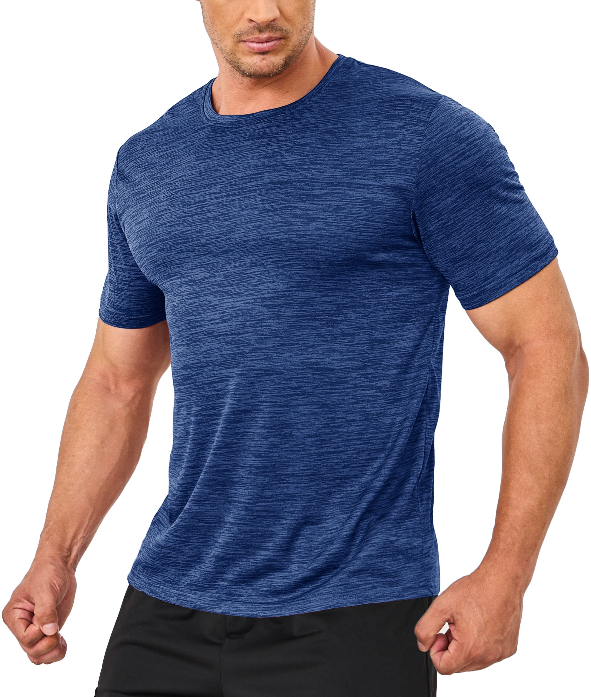 Summer Quick Dry T-shirts - Running Tee Shirts - Short Sleeve Athlete Elastic Workout Sportswear - Outdoor Casual Tops.