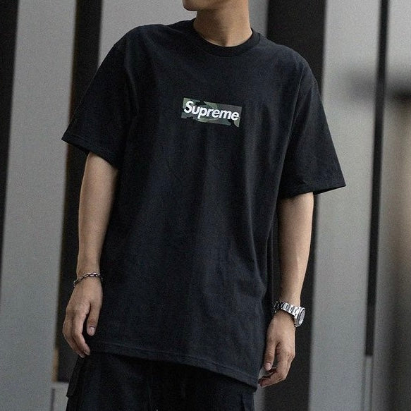 Supreme Black Camo Box Logo T-Shirt