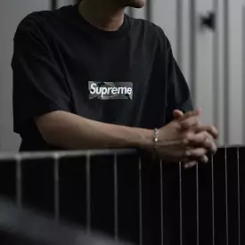 Supreme Black Camo Box Logo T-Shirt