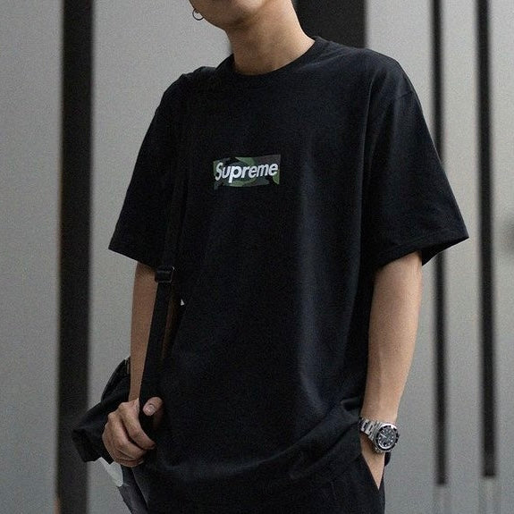 Supreme Black Camo Box Logo T-Shirt