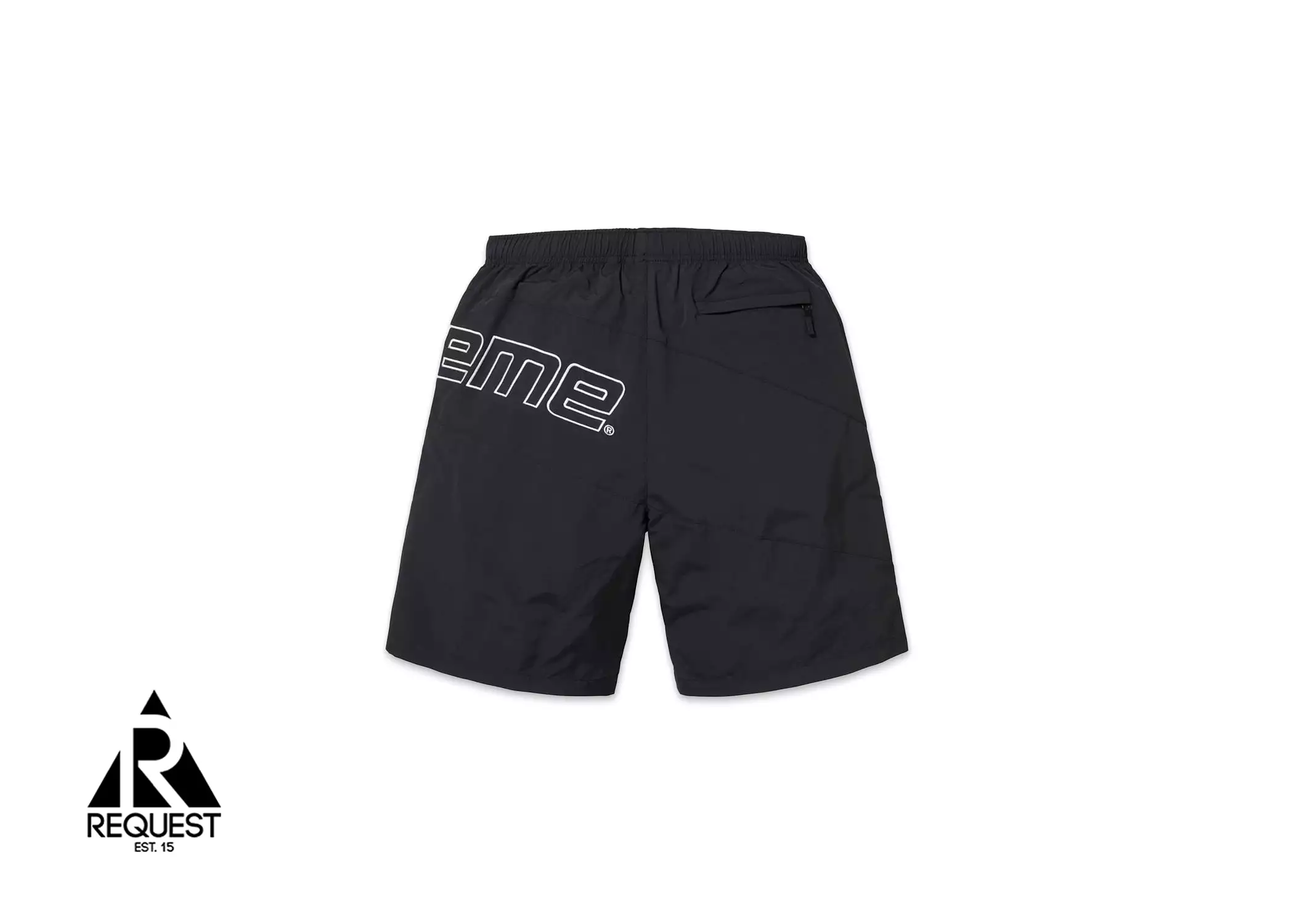 Supreme Black Curve Nylon Shorts