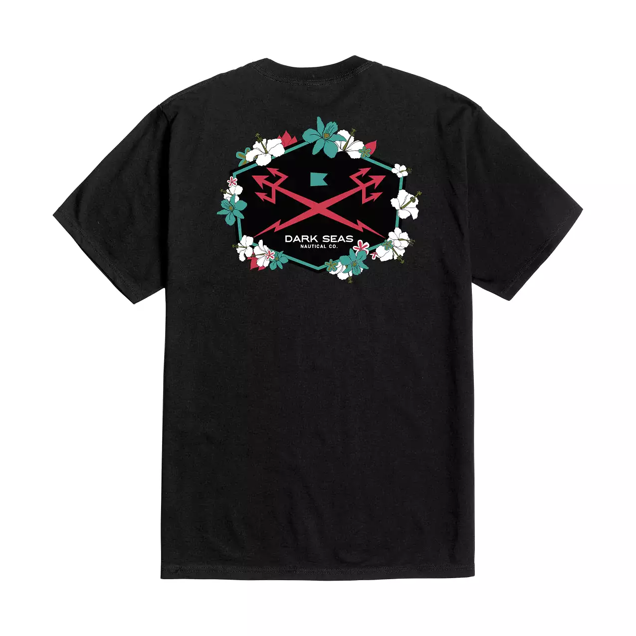 T-shirt Black Premium Dark Seas Bloom