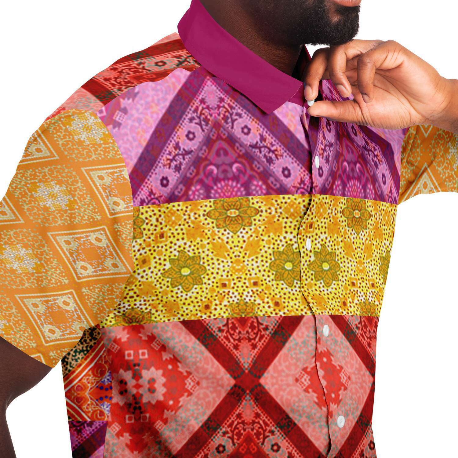 Taj Mahal Short Sleeve Button Down Shirt