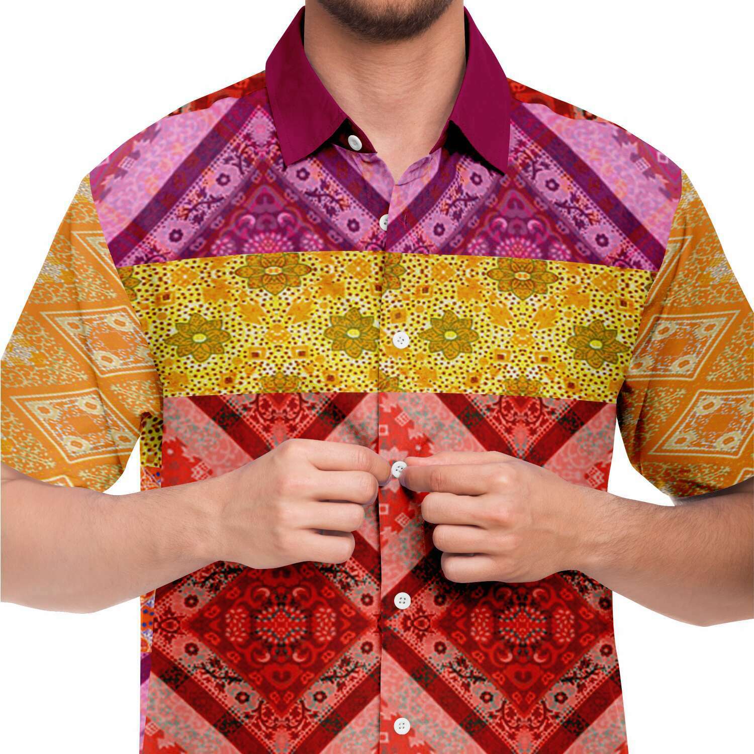 Taj Mahal Short Sleeve Button Down Shirt