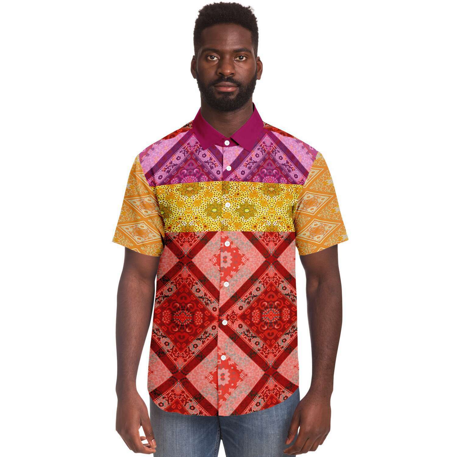 Taj Mahal Short Sleeve Button Down Shirt