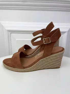 Tamaris Wedge Sandals - Cognac