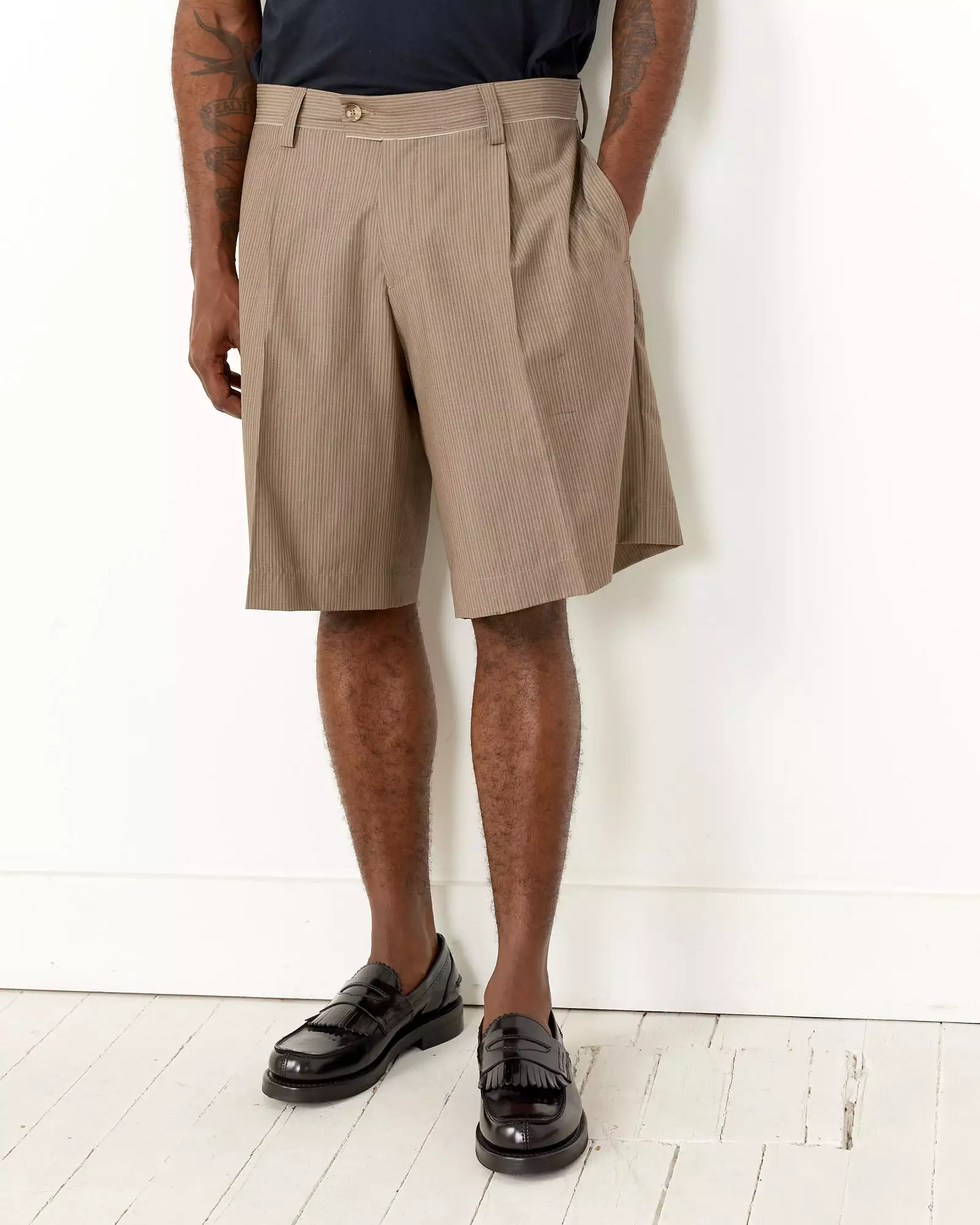 Taupe Grey Classic Shorts