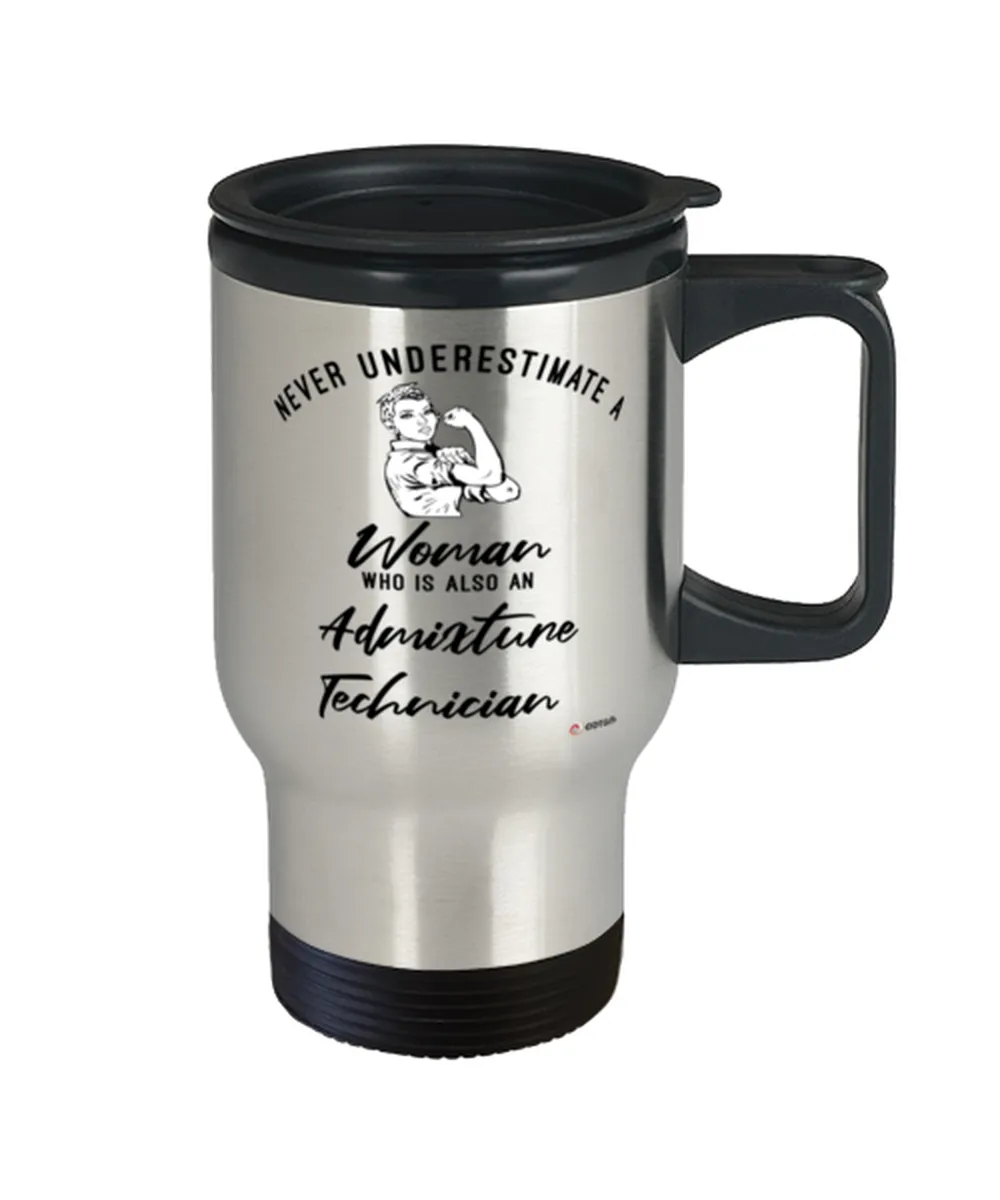 Technician Travel Mug - Woman Admixture Tech - 14oz Stainless Steel