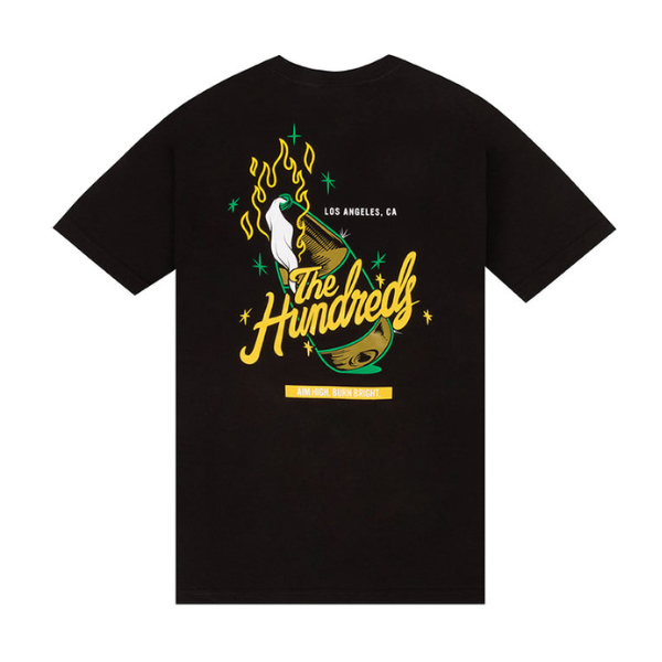 The Hundreds Burn 'Em Black T-Shirt