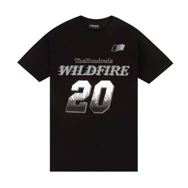 The Hundreds Wildfire Hockey T-Shirt Black -> Black Wildfire Hockey T-Shirt by The Hundreds