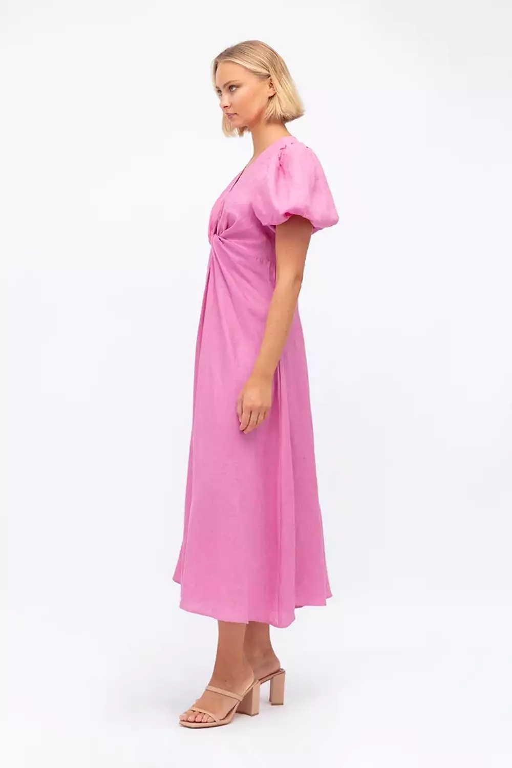 The result is Pink Long Lunch Dress