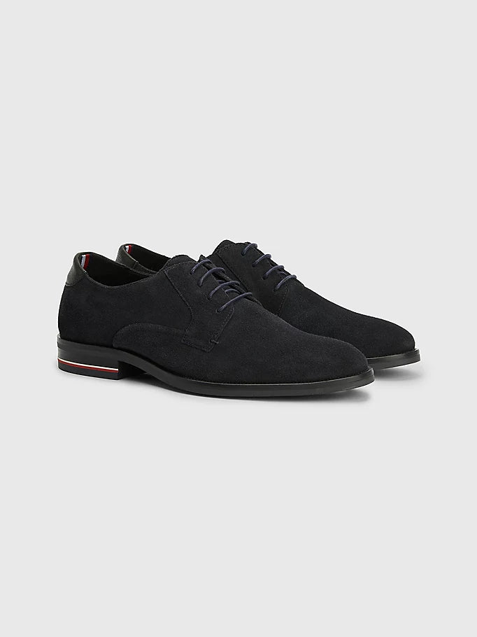 Tommy Hilfiger Men's Signature Navy Suede Shoes