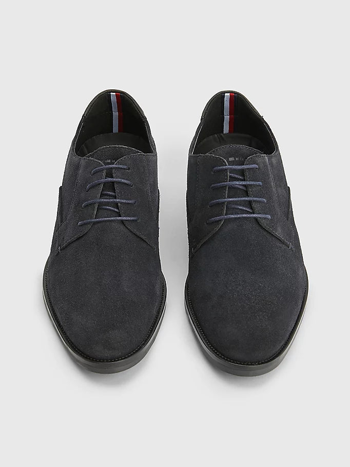 Tommy Hilfiger Men's Signature Navy Suede Shoes