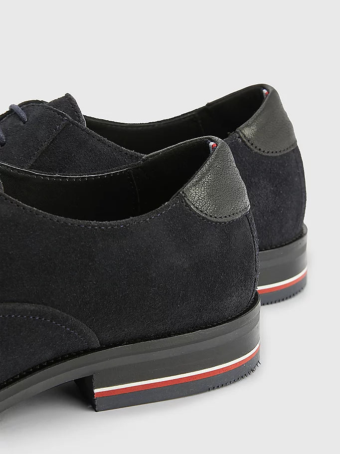 Tommy Hilfiger Men's Signature Navy Suede Shoes