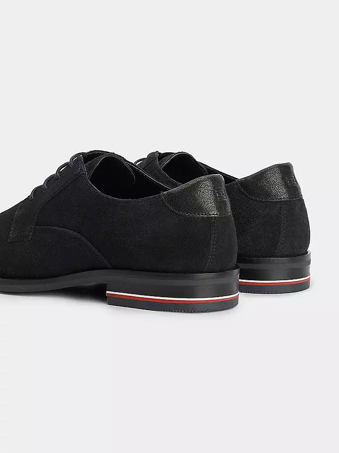 Tommy Hilfiger navy suede men's shoes.