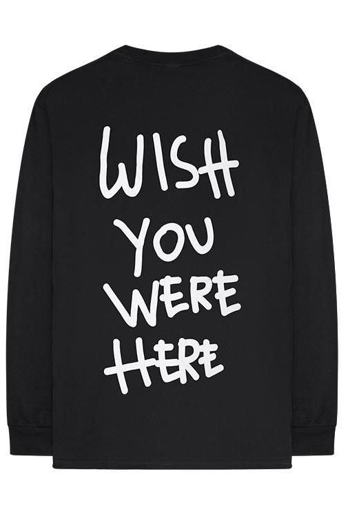 Travis Scott Greetings From Long Sleeve T-shirt Black