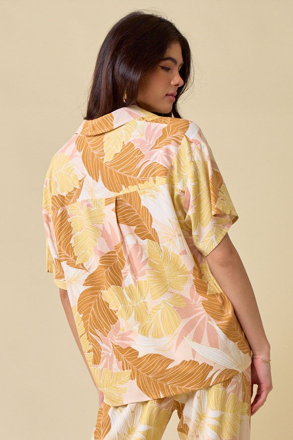 Tropical Linen Shirt for Men