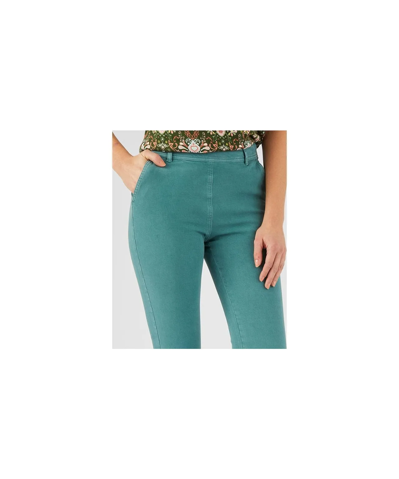 Comfortable Two-way Stretch Cotton Rich Trousers