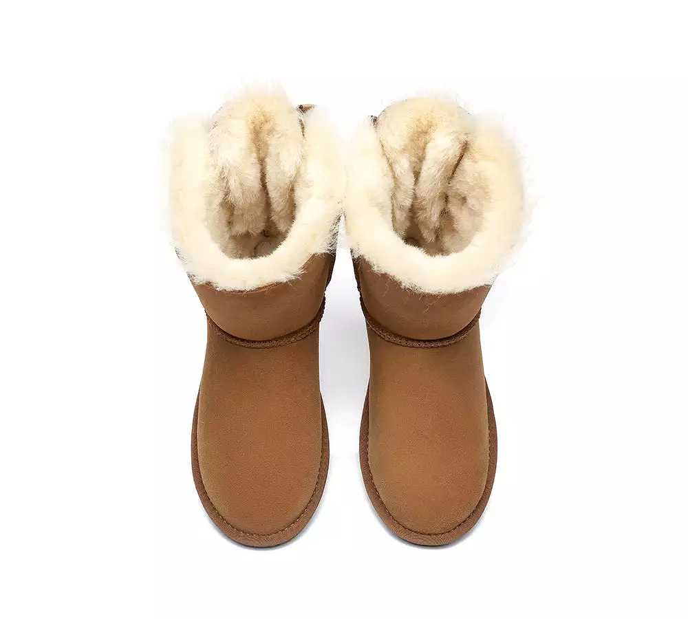 UGG Australian Shepherd Short Boots for Women with Double Back Bow